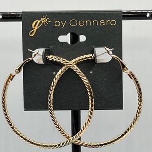 G by Gennaro Earrings $12ea / 3 for $20 Oversize Gold Hoops 70's Retro Vibe